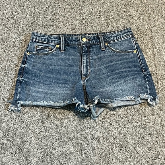 Universal Thread Cut Off Denim Shorts Womens 6/28 Blue High Rise Shortie - Picture 1 of 10